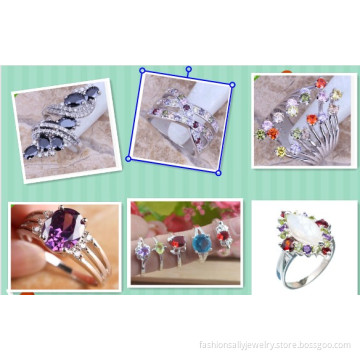 Crystal Engagement Ring Jewelry Rcll2014036